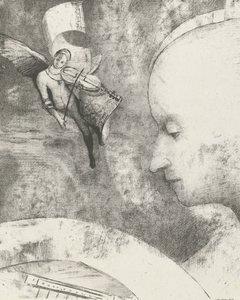 Arte Celestial, 1894 (impressão) de Odilon Redon