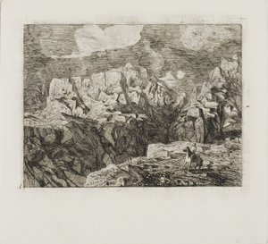 Cavaleiro nas montanhas de Odilon Redon