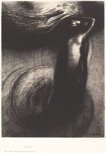 La Mort: Mon ironie depasse toutes les autres! (Morte: Meu ferro supera todos os outros!) de Odilon Redon