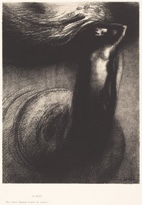 A morte: A minha ironia ultrapassa todas as outras! de Odilon Redon