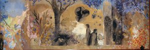A noite, 1910-1911. de Odilon Redon