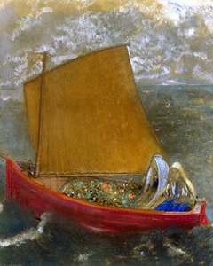 A Vela Amarela (The Yellow Sail) de Odilon Redon