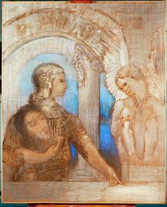 O Cavaleiro Místico (óleo sobre tela) de Odilon Redon