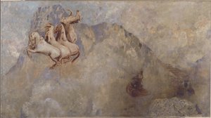 A Carruagem do Sol, cerca de 1910 (óleo sobre tela) de Odilon Redon