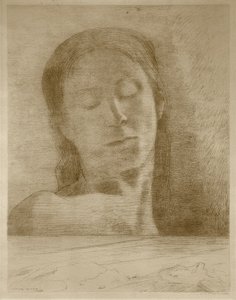 Olhos fechados de Odilon Redon