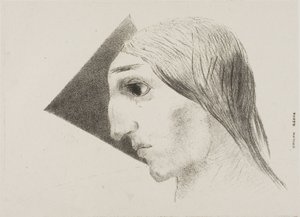 Loucura, prato seis de To Edgar Poe de Odilon Redon