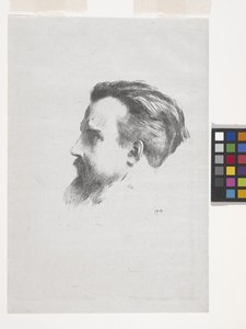 Maurice Denis (litografia em papel volante chinês) de Odilon Redon