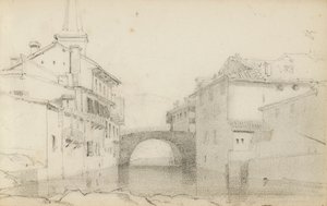 Página de um caderno de desenho, &39;O País Basco&39; de Odilon Redon