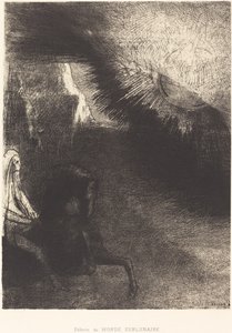 Peregrino do mundo sublunar de Odilon Redon