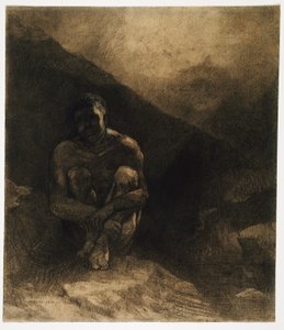 Homem primitivo de Odilon Redon