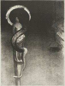 Serpente-Halo de Odilon Redon