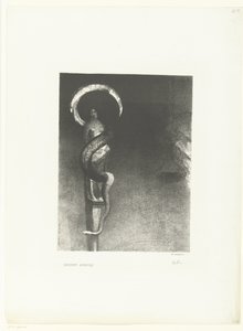 Slangenaureol Serpent-Aureole (título no objeto) de Odilon Redon