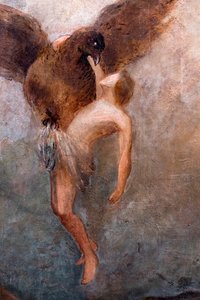 O Rapto de Ganimedes, pormenor, ca. 1910 (óleo sobre tela) de Odilon Redon