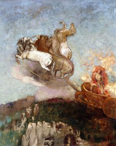 A Carruagem de Apolo, 1907-1908 de Odilon Redon