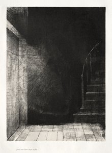 The Haunted House: Nós dois vimos uma grande luz pálida, 1896. de Odilon Redon