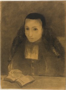 O pequeno abade que lê o Ramayana de Odilon Redon