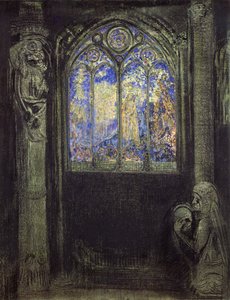 A janela de vitral de Odilon Redon