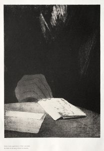 Para todas as aparências, era uma mão de carne e sangue como a minha de Odilon Redon