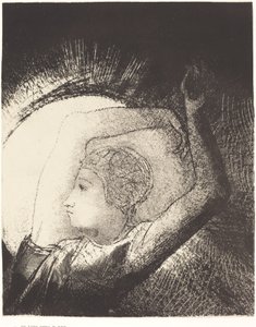 Uma mulher vestida de sol de Odilon Redon