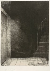 Nós dois vimos uma grande luz pálida, placa 2 de 6 de Odilon Redon