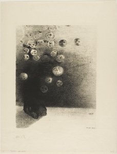 Porque não há-de existir um mundo invisível..., placa 6 de Le Jure de Edmond Picard de Odilon Redon