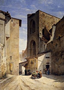 Porta San Niccolo em Florença (óleo sobre tela)
