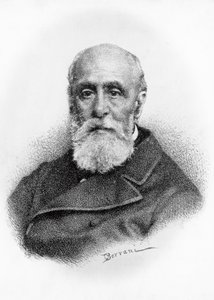 Retrato de Giovanni Ruffini (1807-1881), poeta e patriota italiano, litografia após desenho de Odoardo Borrani (1833-1905)