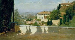 Villa Medici em Fiesole de Odoardo Borrani