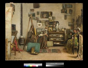 Visita ao estudo dos pintores, 1865-75