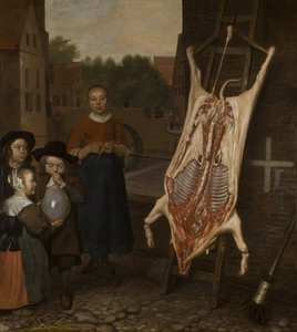 Porco abatido, 1670 de Oever Ten Oever