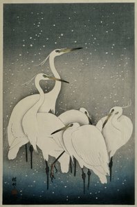 Grupo de Egrets de Ohara Koson