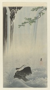 Alvéola japonesa na cachoeira de Ohara Koson