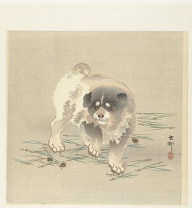 Cão jovem de Ohara Koson