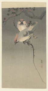 Pássaros Bully de Ohara Koson