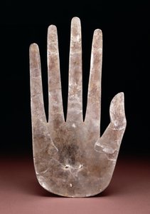 Recorte em forma de mão, 200 aC-400 dC (mica) de Ohio Hopewell culture