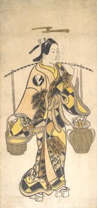 Um Jovem como Vendedor de Profecias de Amor, ca. 1730s., ca. 1730s. de Okumura Toshinobu.