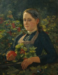 Groselhas vermelhas (óleo sobre tela)