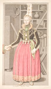 Uma virgem em um vestido de noiva de Olavius