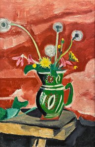 Jarro com flores de Olga Vladimirovna Rozanova