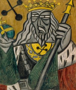 Rei dos clubes, 1915 de Olga Rozanova