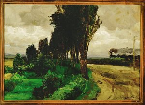 O caminho de ferro na paisagem - O caminho de ferro numa paisagem ... de Olga Wisinger Florian