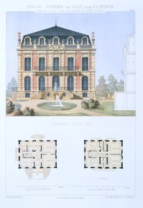 Casa Luís XIII, de &39;Casas da Cidade e do Campo Baseadas nas Casas Modernas de Paris&39;, c.1864 de Olive