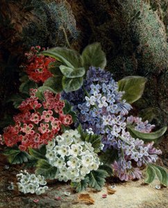 Lilás e flores de espinheiro. Pintura de Oliver Clare (cerca de 1853-1927) Coleção particular.