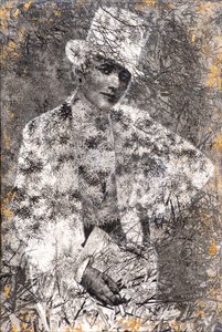 Ouro, 2022 (técnica mista sobre madeira) de Olivia Gozzano