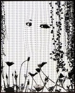 Equação do amor , 2018 (Transferência fotográfica com cera de abelha sobre madeira) de Olivia Gozzano