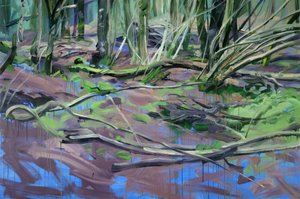 Forêt 2 ,2014 (acrílico sobre tela)