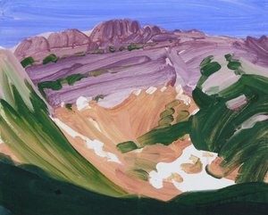 Leukerbad 17, 2012 (acrílico sobre tela) de Olivier Morel