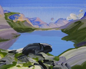 Leukerbad 23, 2012 (acrílico sobre tela)