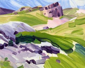 Leukerbad 35, 2017 (acrílico sobre tela)