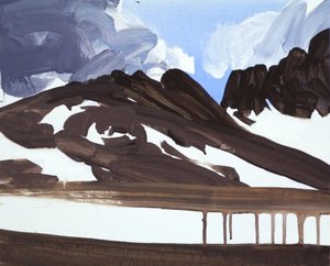Leukerbad 7, 2012 (acrílico sobre tela) de Olivier Morel